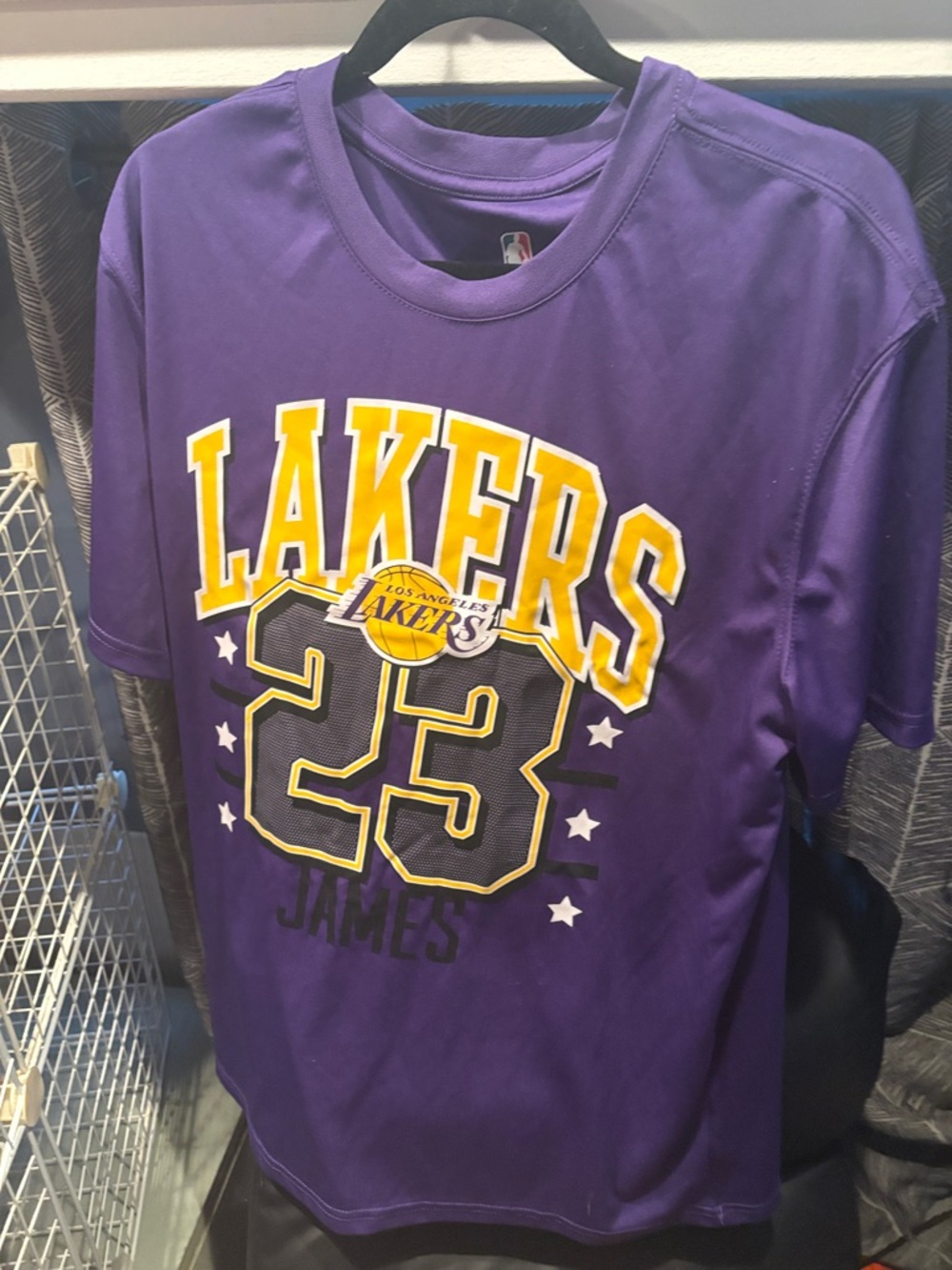 NBA Los Angeles Lakers Purple Youth LeBron James #23 Graphic Tee
